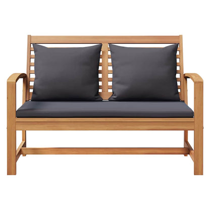 Garten-Sofa-Set 2 pcs Natur Teak-Massivholz