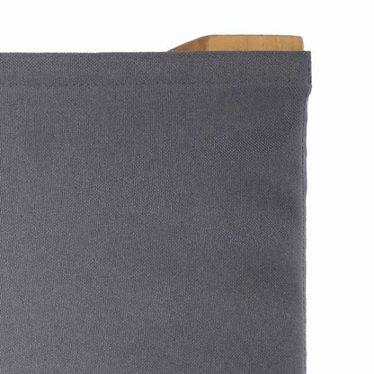 Folding Director's Chair Grau 56 x 54 x 87 cm Massivholz Teak