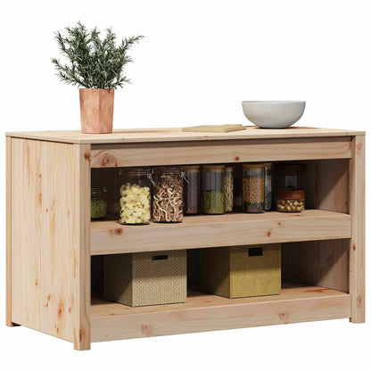 Küchenschrank Braun 106 x 55 x 64 cm Massivholz Kiefer