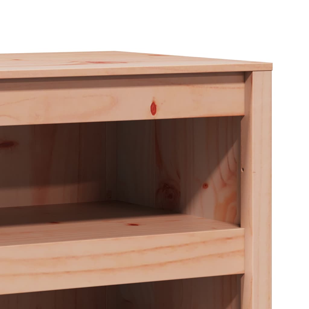 Küchenschrank mit Regal Braun Eichen-Optik 106 x 55 x 64 cm