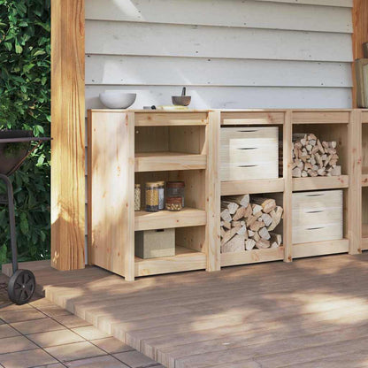 Küchenschrank mit Regal Braun Eichen-Optik 55 x 55 x 92 cm