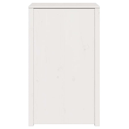 Küchenschrank mit Regal Weiß 55 x 55 x 92 cm Massivholz Kiefer