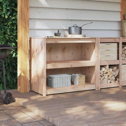 Küchenschrank mit Regal Braun Eichen-Optik 106 x 55 x 92 cm