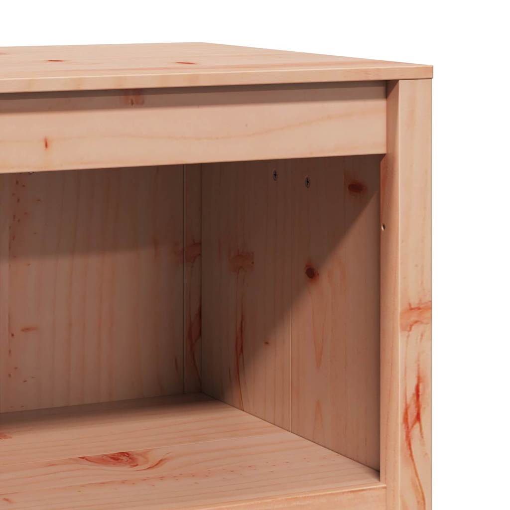 Küchenschrank mit Regal Braun Eichen-Optik 106 x 55 x 92 cm