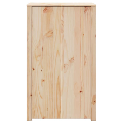 Küchenschrank mit Regal Braun 55 x 55 x 92 cm Massivholz Kiefer