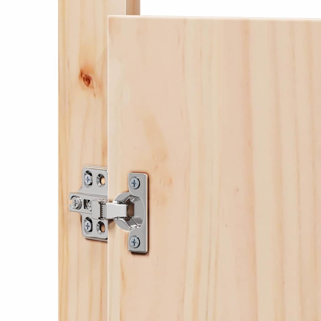 Küchentür mit Tür 2 pcs Creme 50 x 9 x 82 cm Massivholz Kiefer