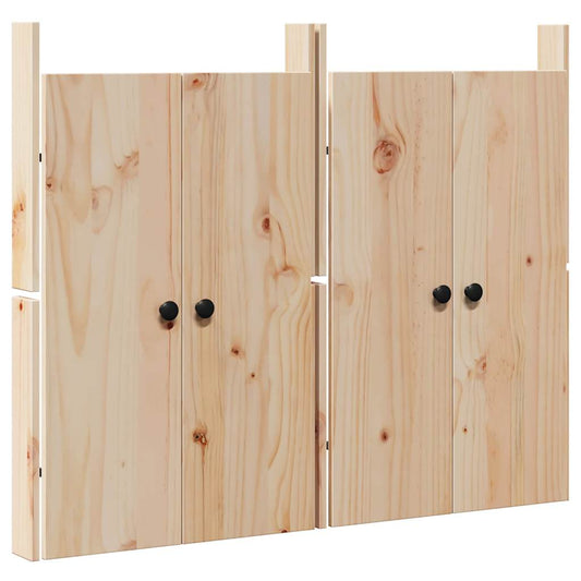 Küchentür mit Tür 2 pcs Creme 50 x 9 x 82 cm Massivholz Kiefer