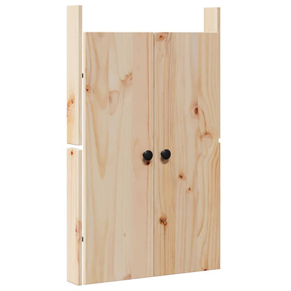 Küchentür mit Tür 2 pcs Creme 50 x 9 x 82 cm Massivholz Kiefer