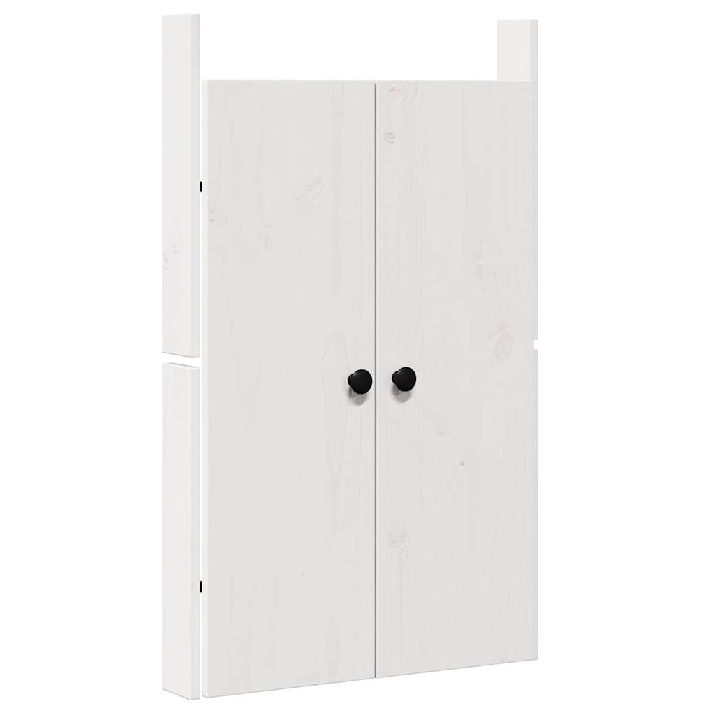 Küchentür mit Tür Weiß 50 x 9 x 82 cm Massivholz Kiefer