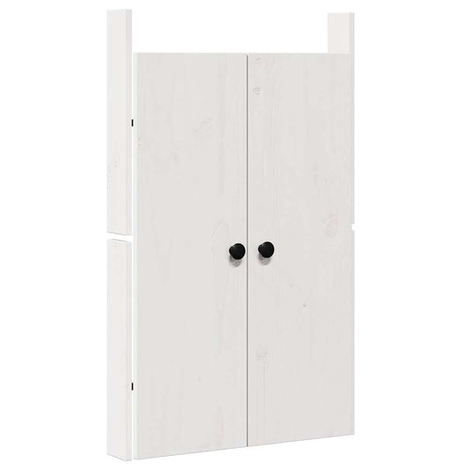 Küchentür mit Tür Weiß 50 x 9 x 82 cm Massivholz Kiefer