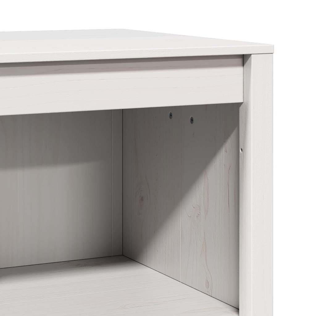 Küchenschrank Warmes Weiß 106 x 55 x 92 cm Massivholz Kiefer