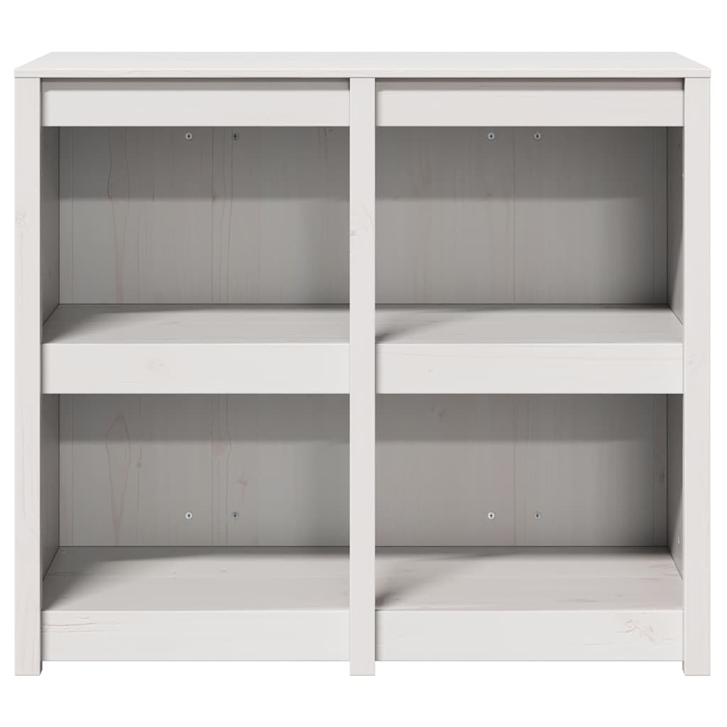 Küchenschrank Warmes Weiß 106 x 55 x 92 cm Massivholz Kiefer