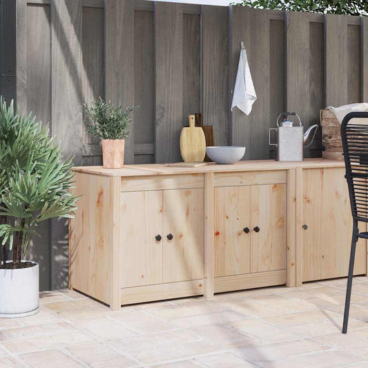 Außenschrank für die Küche 106x55x64 cm Massivholz Kiefer