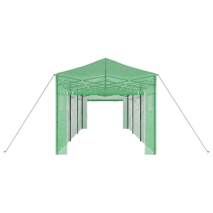 Gewächshaus mit Dach Grün 290 x 870 x 315 cm Stahl