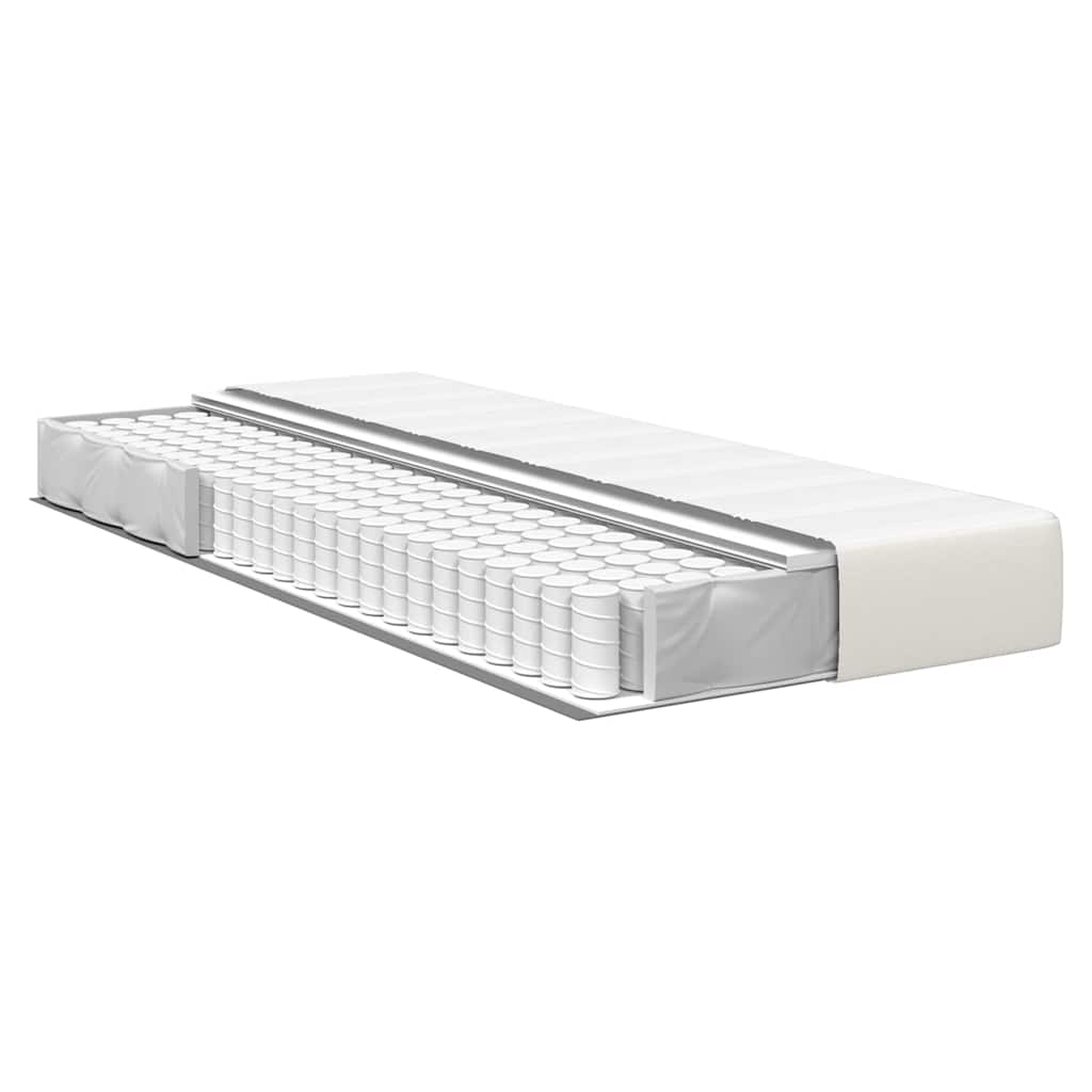 Bettmatratze mit Matratze Creme 90 x 200 cm Stoff