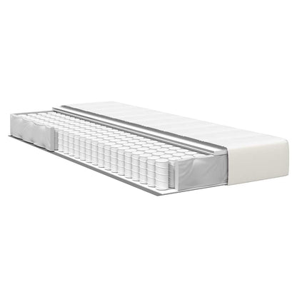 Bettmatratze mit Matratze Creme 90 x 200 cm Stoff