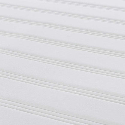 Bettmatratze mit Matratze Grau 140 x 200 cm Stoff