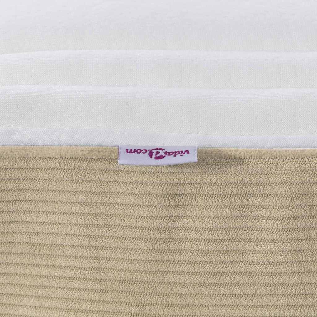 Bettmatratze mit Matratze Grün 140 x 200 cm Stoff