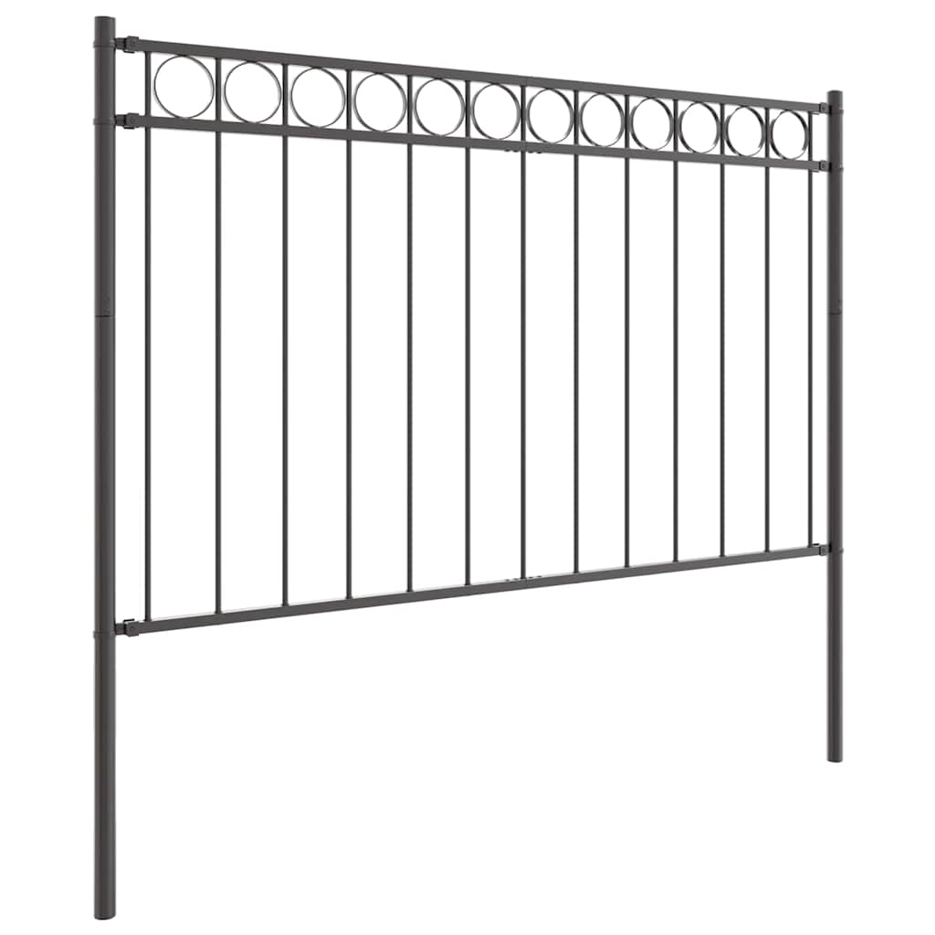 Gartenzaun Grau Stahl