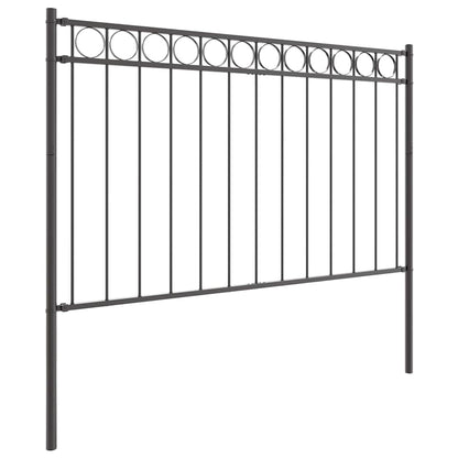 Gartenzaun Grau Stahl