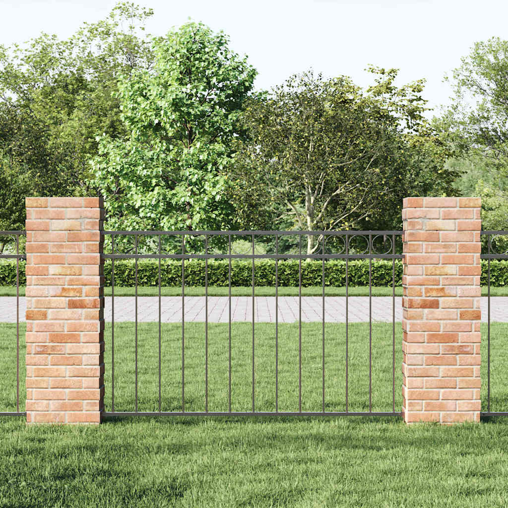 Gartenzaun Grau Stahl