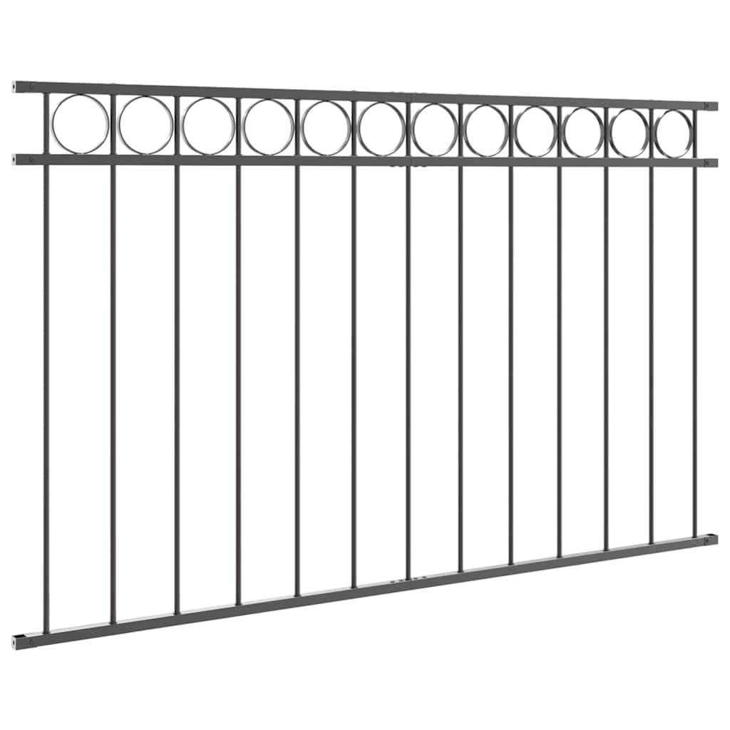 Gartenzaun Grau Stahl