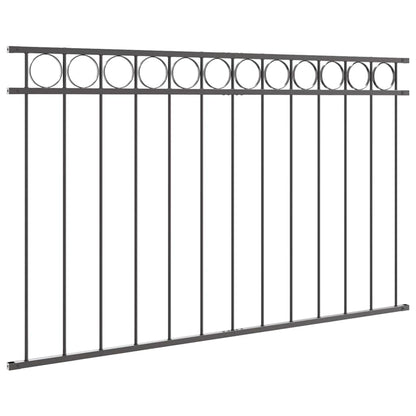 Gartenzaun Grau Stahl
