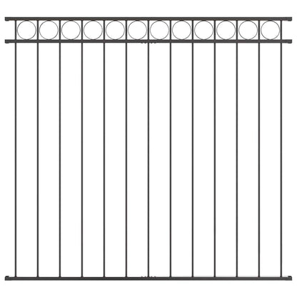 Gartenzaun Grau Stahl