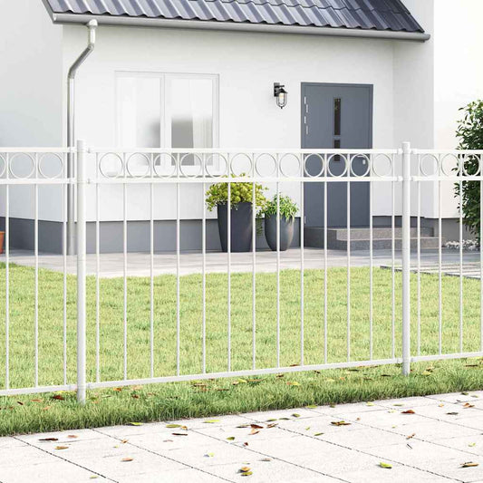 Gartenzaun Weiß Stahl