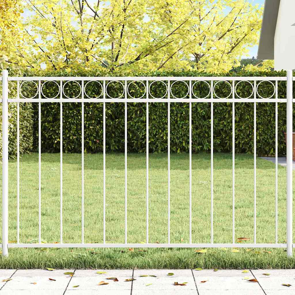 Gartenzaun Weiß Stahl