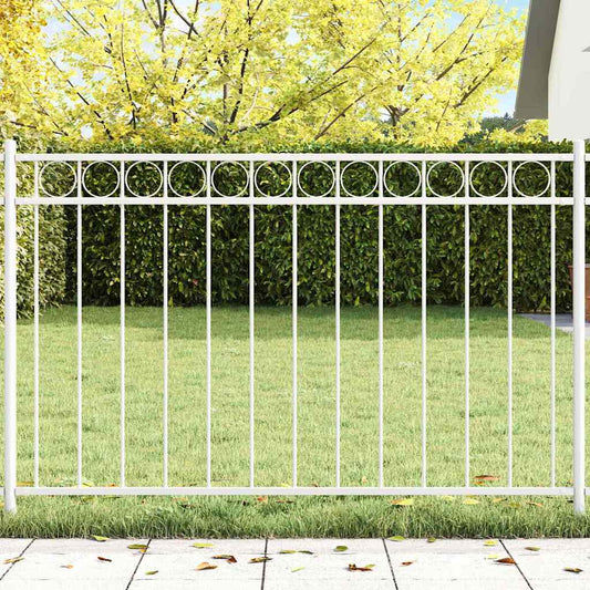 Gartenzaun Weiß Stahl