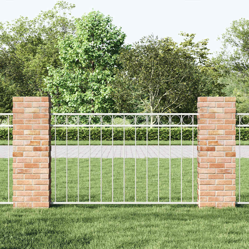Gartenzaun Weiß Stahl