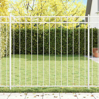Gartenzaun Weiß Stahl