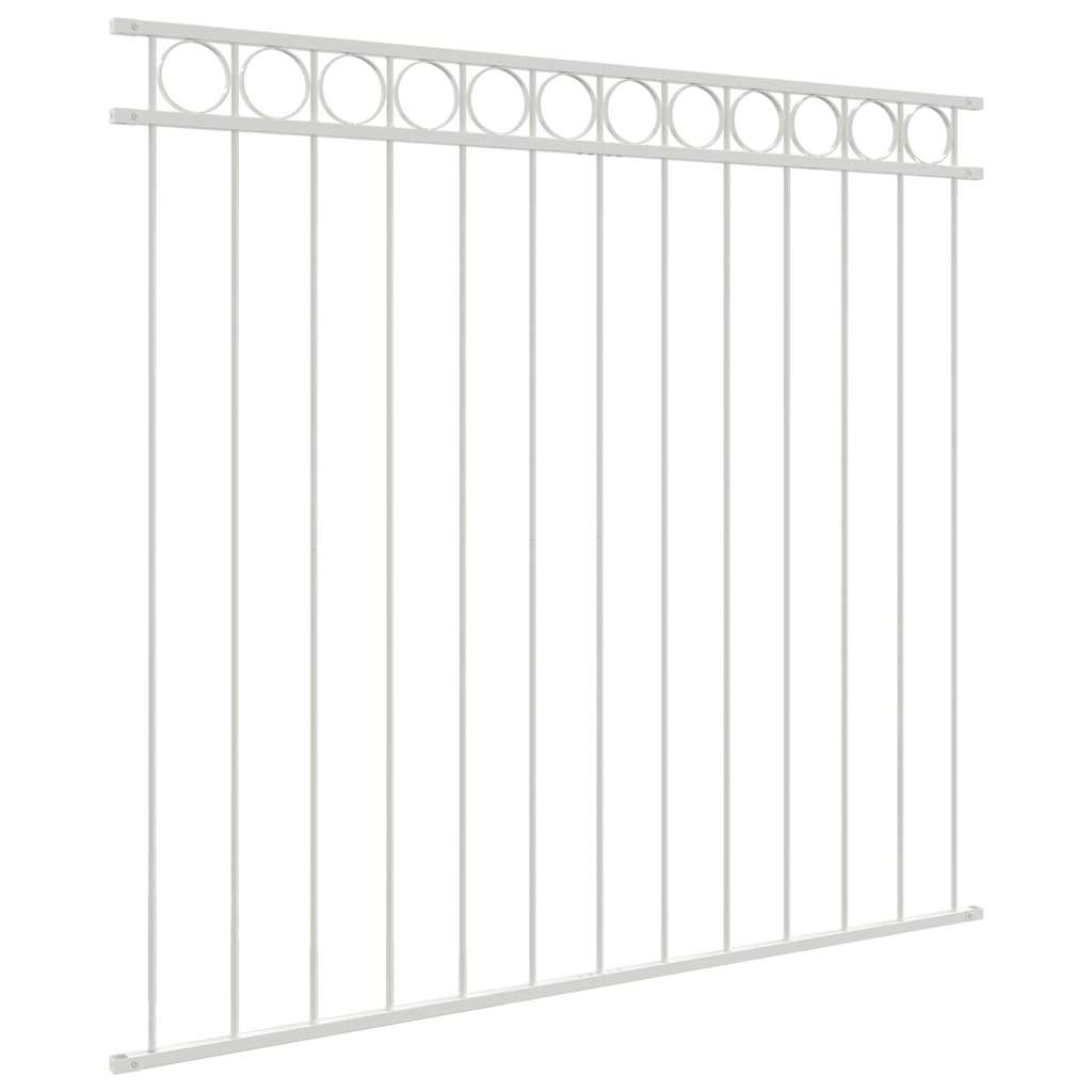 Gartenzaun Weiß Stahl
