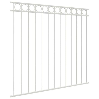 Gartenzaun Weiß Stahl