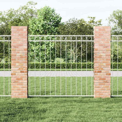 Gartenzaun Weiß Stahl