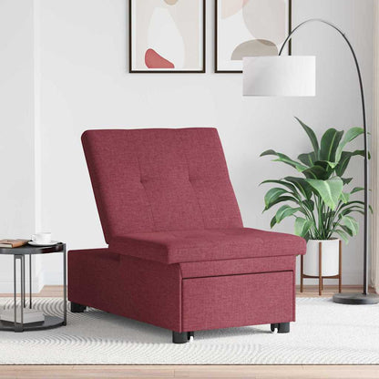 Sofa Bett Rot 194 x 67 x 37 cm Stoff