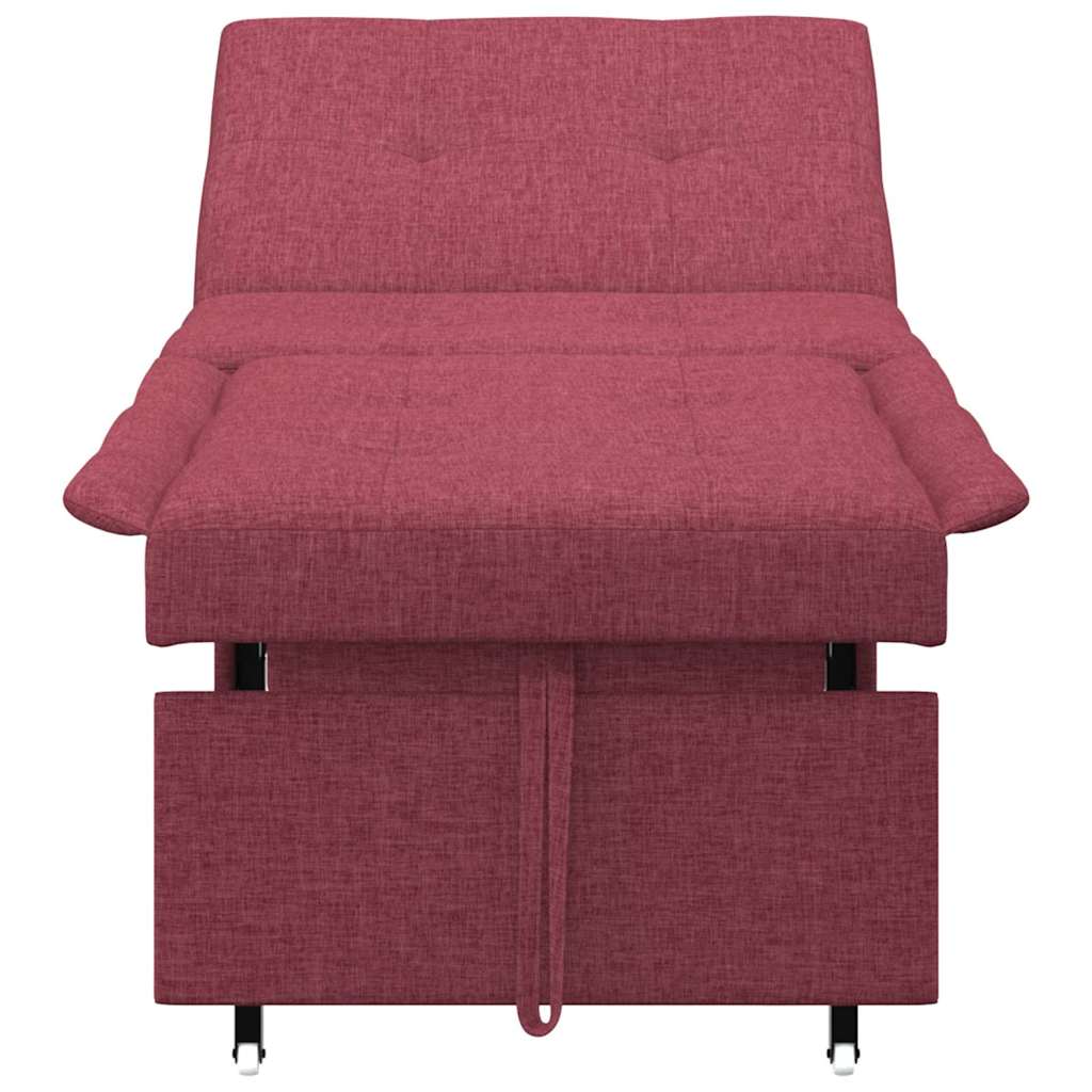 Sofa Bett Rot 194 x 67 x 37 cm Stoff