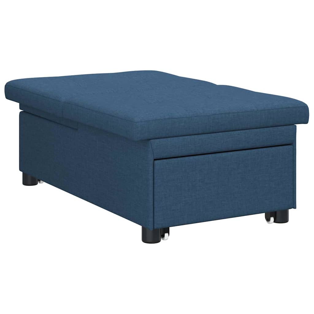 Sofa Bett Blau 194 x 67 x 37 cm Stoff