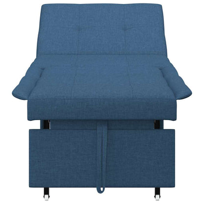 Sofa Bett Blau 194 x 67 x 37 cm Stoff