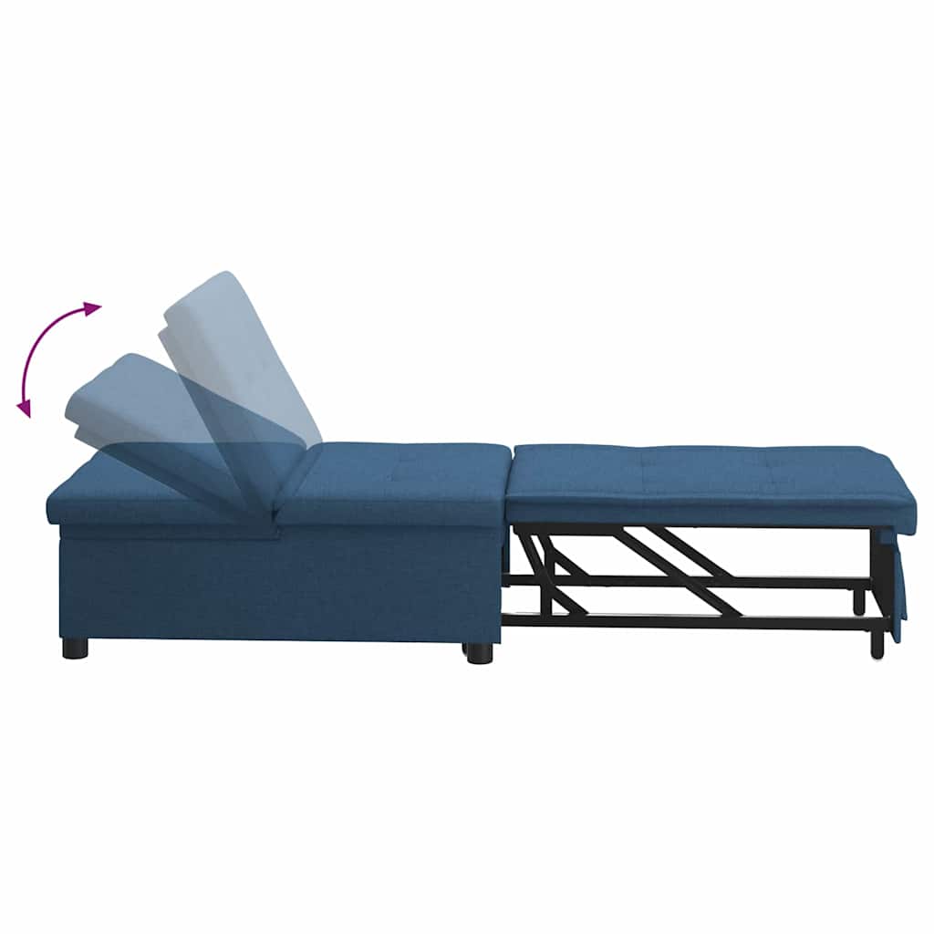 Sofa Bett Blau 194 x 67 x 37 cm Stoff