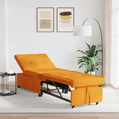 Sofa Bett Dunkelgelb 194 x 67 x 37 cm Stoff