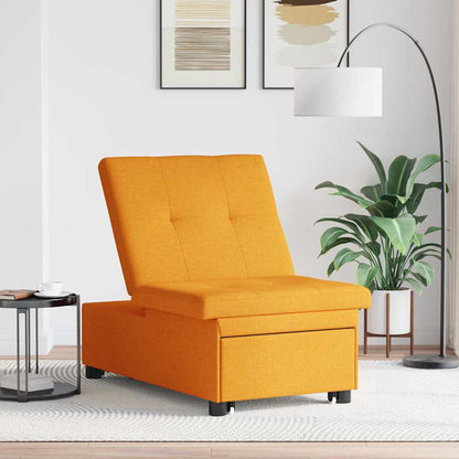Sofa Bett Dunkelgelb 194 x 67 x 37 cm Stoff