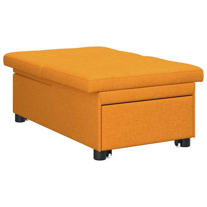 Sofa Bett Dunkelgelb 194 x 67 x 37 cm Stoff
