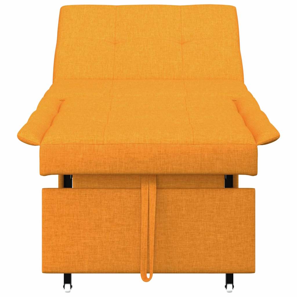 Sofa Bett Dunkelgelb 194 x 67 x 37 cm Stoff