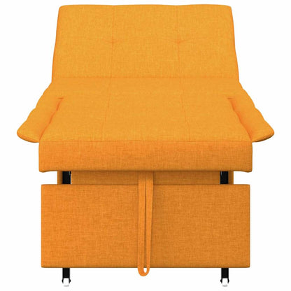 Sofa Bett Dunkelgelb 194 x 67 x 37 cm Stoff