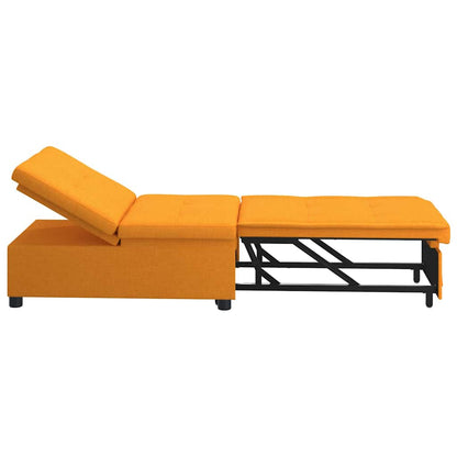 Sofa Bett Dunkelgelb 194 x 67 x 37 cm Stoff