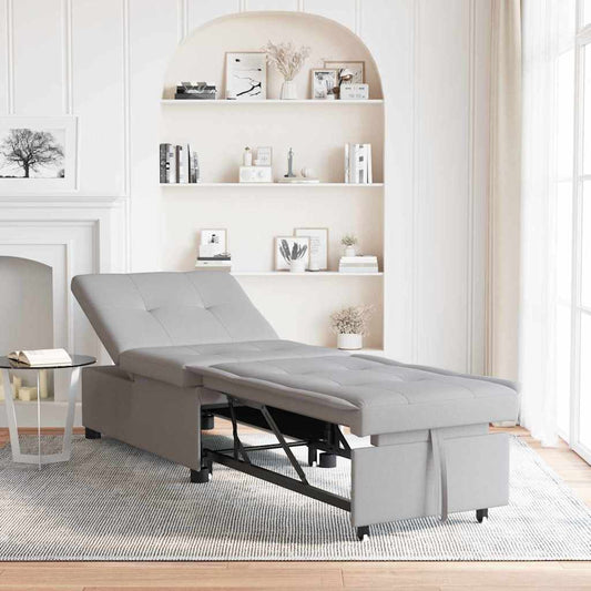Sofa Bett Grau 194 x 67 x 37 cm Stoff