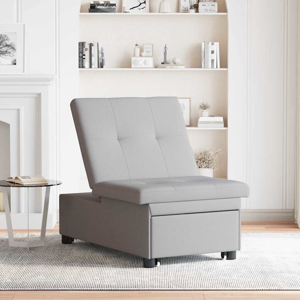 Sofa Bett Grau 194 x 67 x 37 cm Stoff