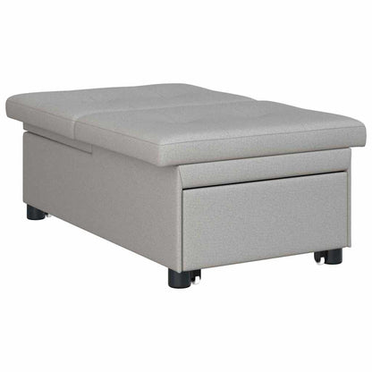 Sofa Bett Grau 194 x 67 x 37 cm Stoff